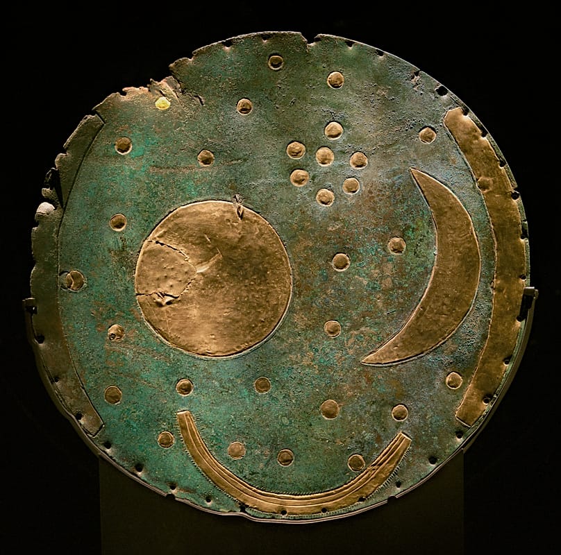 'Nebra Sky Disc' in the State Museum of History in Halle