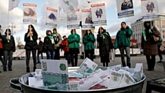 Archives : manifestation à Moscou contre les abus des monopoles contrôlés par l'État, novembre 2011