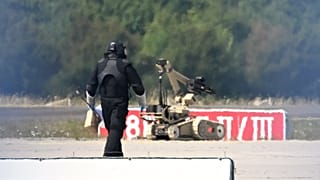 Sprengsatzentschärfung am Leipziger Flughafen