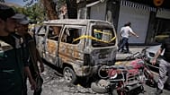 صورة أرشيفية لتفجير سيارة بالقرب من فندق الفورسيزن بدمشق الثلاثاء 7 يوليو 2026.