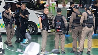 Security officers secure the area after a shooting incident at the Debsirin Nonthaburi School in Thailand's Nonthaburi province, 7 August, 2026
