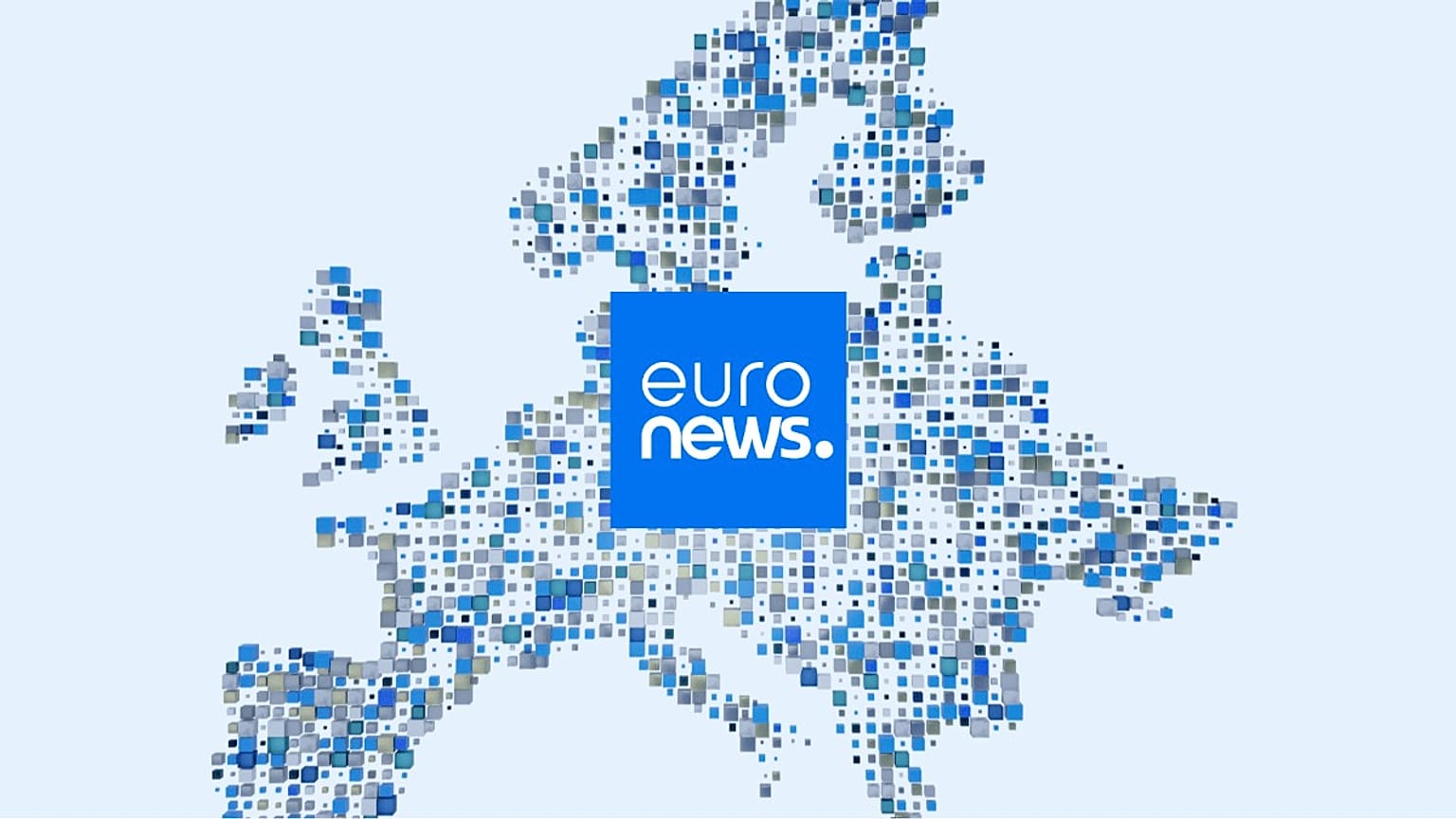 El logotipo de Euronews en pantalla