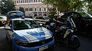 Pattuglia della polizia in Italia, a Roma