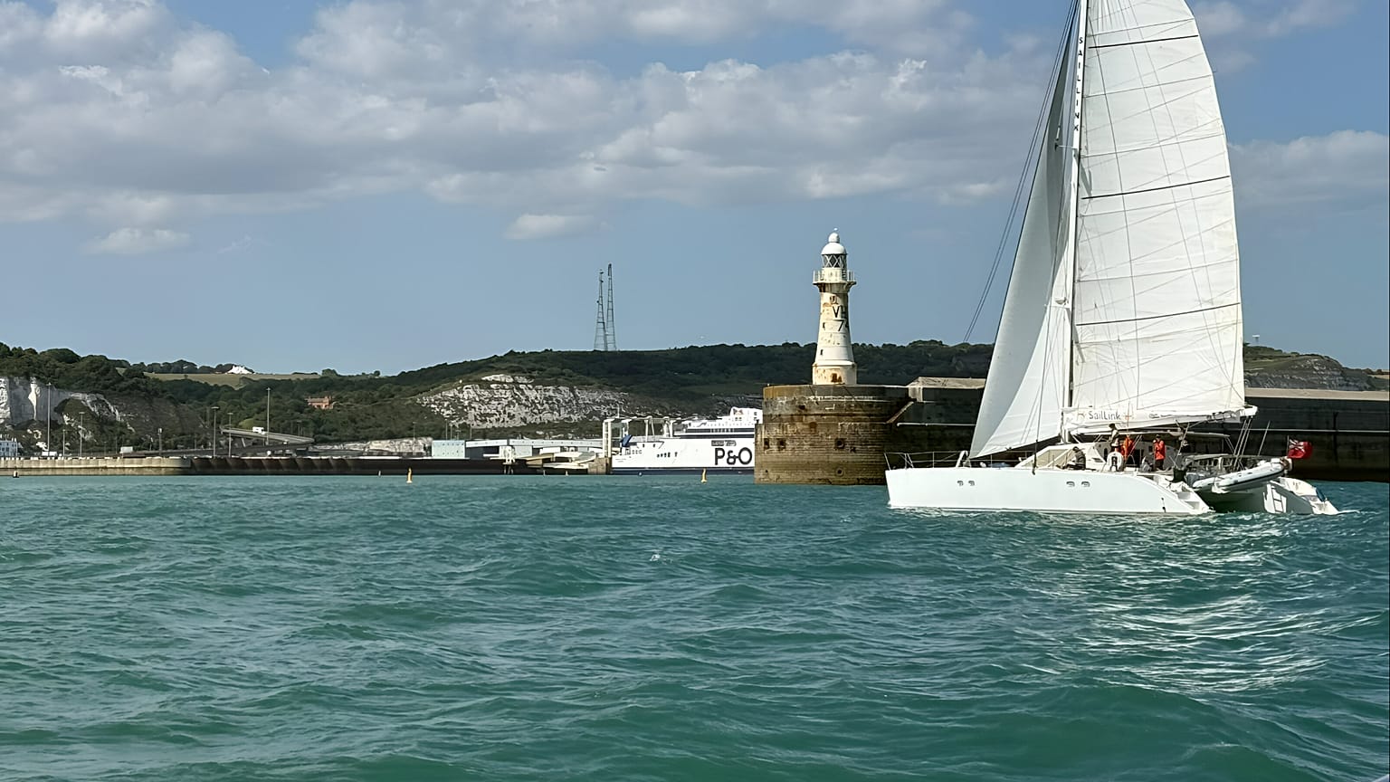 Eine Woche lang verbinden Testüberfahrten im Ärmelkanal Shoreham-by-Sea in West Sussex mit Fécamp in der Normandie.