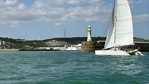 A week of trial crossings in the English Channel will link Shoreham-by-Sea in West Sussex and Fécamp in Normandy. 