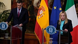 Pedro Sanchez e Giorgia Meloni