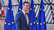 Pedro Sánchez, durante una reunión en Bruselas 
