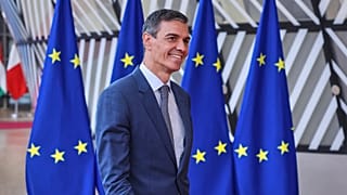 Pedro Sánchez, durante una reunión en Bruselas 