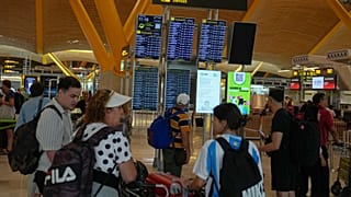 Aeroporto di Madrid, immagine d'archivio