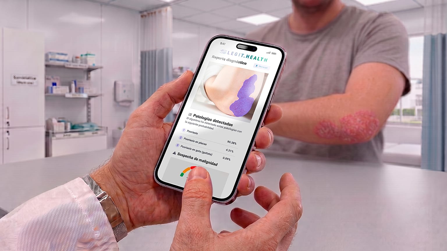 صورة لتطبيق "Legit.Health" على الهاتف المحمول