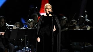 FILE - Singer Adele, who saw early popularity on MySpace, performs a tribute to George Michael at the 59th annual Grammy Awards on Sunday, Feb. 12, 2017, in Los Angeles.