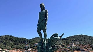 La estatua de Ulises en Ítaca