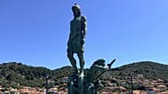 The statue of Odysseus in Ithaca