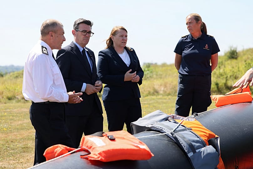 Britain's Prime Minister Andy Burnham during a visit to HM Coastguard Maritime Rescue Coordination Centre in Dover, 1 August, 2026