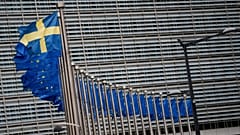 Suécia e UE na sede da UE em Bruxelas, 22 de fevereiro de 2024