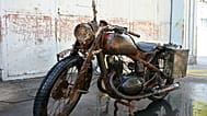 La moto de la Wehrmacht hallada en el Danubio: una DKW NZ 350-1