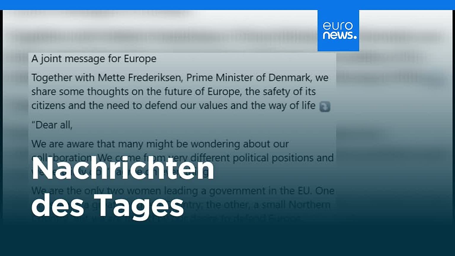 Nachrichten des Tages | 11. August 2026 - Mittagsausgabe