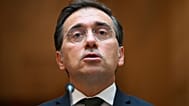 El ministro de Asuntos Exteriores de España, José Manuel Albares, comparece en el Palacio de Viana en Madrid, España, el miércoles 29 de julio de 2026 