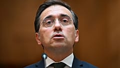 El ministro de Asuntos Exteriores de España, José Manuel Albares, comparece en el Palacio de Viana en Madrid, España, el miércoles 29 de julio de 2026 