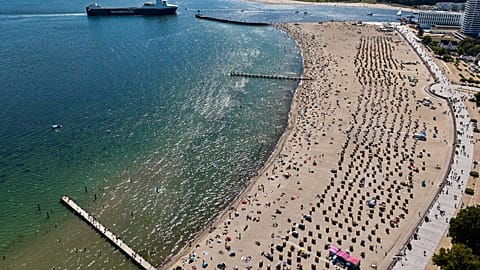 Attention swimmers: health authorities warn against bathing at some Baltic Sea beaches due to blue-green algae; skin contact may trigger allergic reactions.