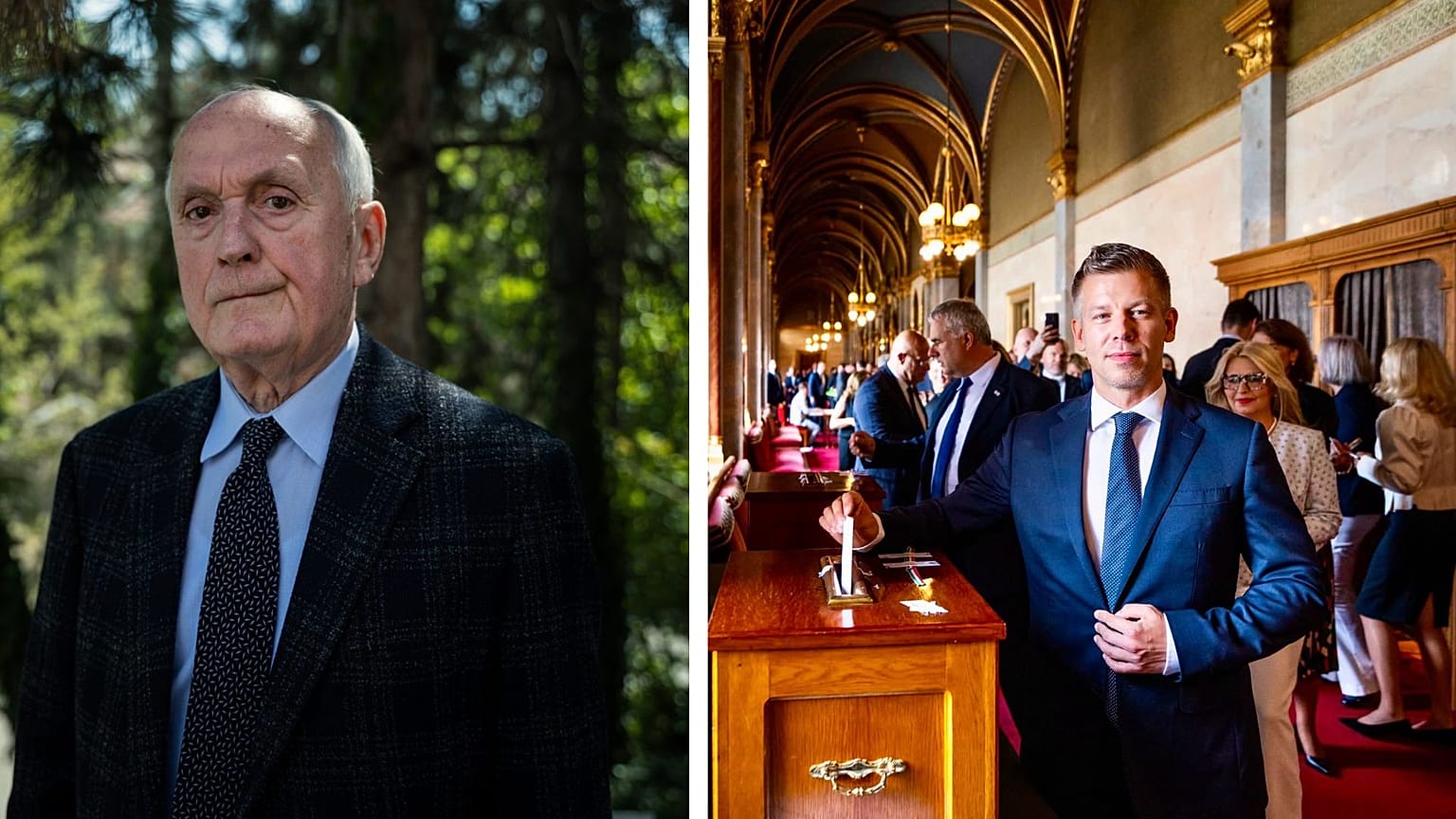 Baka András és Magyar Péter miniszterelnök