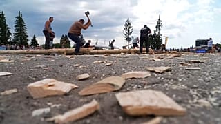 France’s oldest lumberjack contest puts axe skills to the test