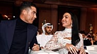 ARQUIVO - Cristiano Ronaldo, à esquerda, conversa com Georgina Rodríguez na cerimónia dos Globe Soccer Awards, no Dubai, na sexta-feira, 19 de janeiro de 2024. 