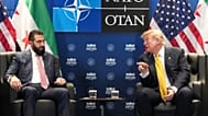  يجتمع الرئيس الأمريكي دونالد ترامب مع الرئيس السوري الانتقالي أحمد الشرع على هامش قمة الناتو في أنقرة، تركيا، الأربعاء 8 يوليو/تموز 2026.