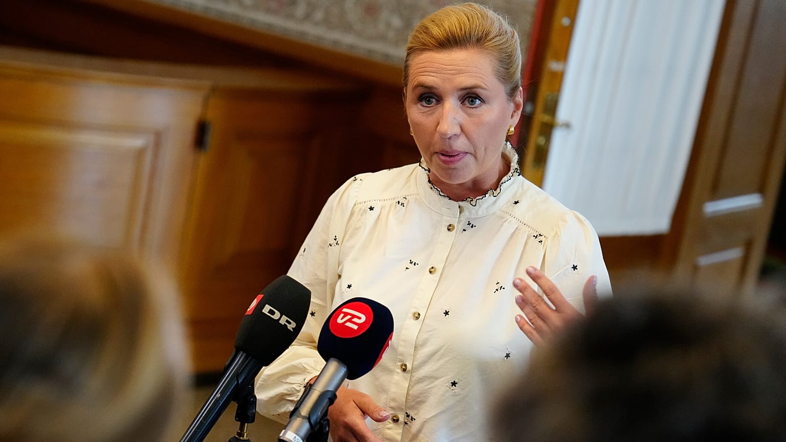 La prima ministra della Danimarca Mette Frederiksen