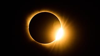 A total solar eclipse is seen from Berlanga de Duero, 12 August, 2026