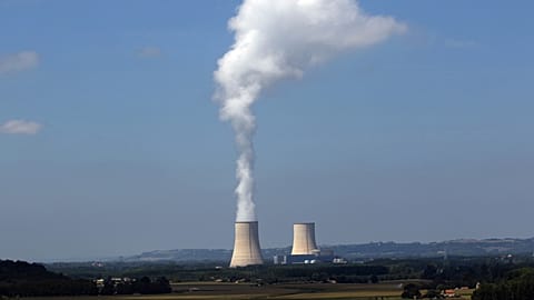 ARCHIVES - View of the Golfech nuclear power plant in south-west France on 6 August 2015.