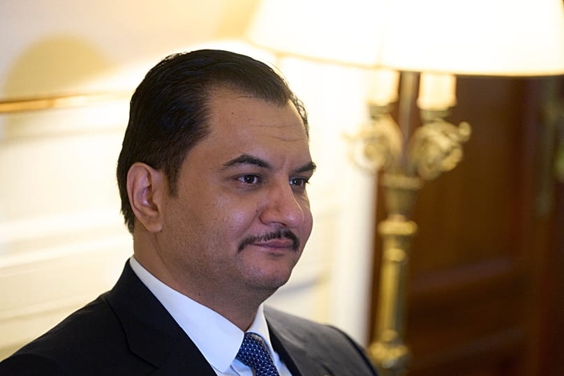 ARŞİV: LNA Başkomutan Yardımcısı Korgeneral Saddam Hafter, 15 Haziran 2026 Pazartesi günü Atina’da Yunanistan dışişleri bakanı ile yaptığı görüşme sırasında görüntüleniyor