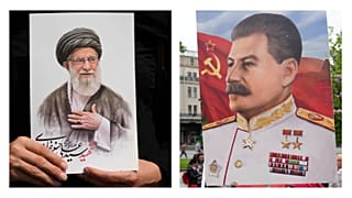 عکس‌های ژوزف استالین و علی خامنه‌ای
