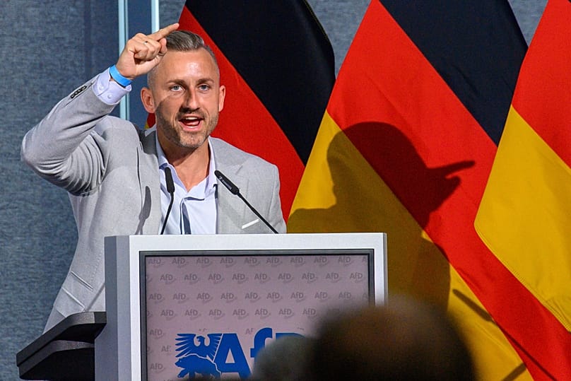 AfD-Spitzenkandidat in Sachsen-Anhalt, Ulrich Siegmund, in Magdeburg am 11. Juli 2026