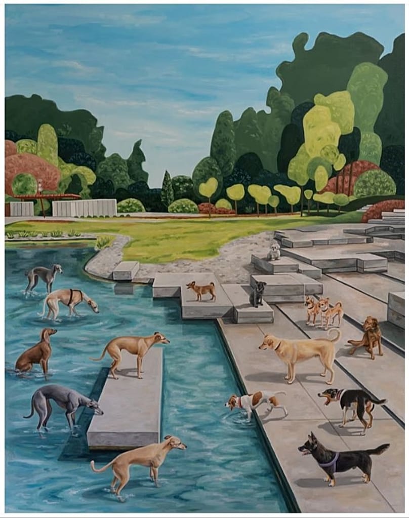 'A brawl in the Japanese Garden' by Michał Prażmo