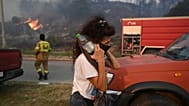 Εικόνα από τη φωτιά στη Χαλκιδική