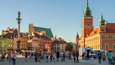 Castle Square in Warsaw, 27 May, 2017