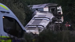 A train with around 150 people aboard derailed near the Lewes, 13 August, 2026