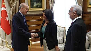 Cumhurbaşkanı Erdoğan, DEM Parti heyetindeki TBMM Başkanvekili ve Van Milletvekili Pervin Buldan ile Şanlıurfa Milletvekili Mithat Sancar ile görüştü. / 13 Ağustos 2026