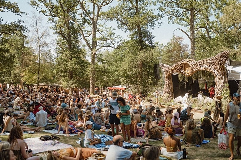 Main stage at Medicine Festival. Berkshire, United Kingdom.