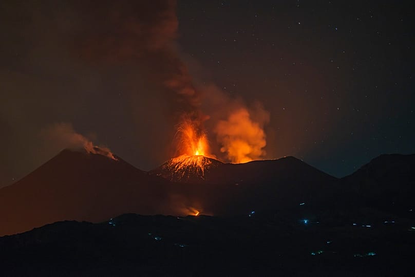 Eruptive activity continues on Mount Etna, 13 August, 2026