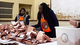 Zambia's opposition leader expresses 'grave concern' as vote count suspended