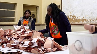 Zambia's opposition leader expresses 'grave concern' as vote count suspended