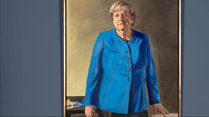 Merkel portrait draws hundreds to Berlin’s Bode Museum