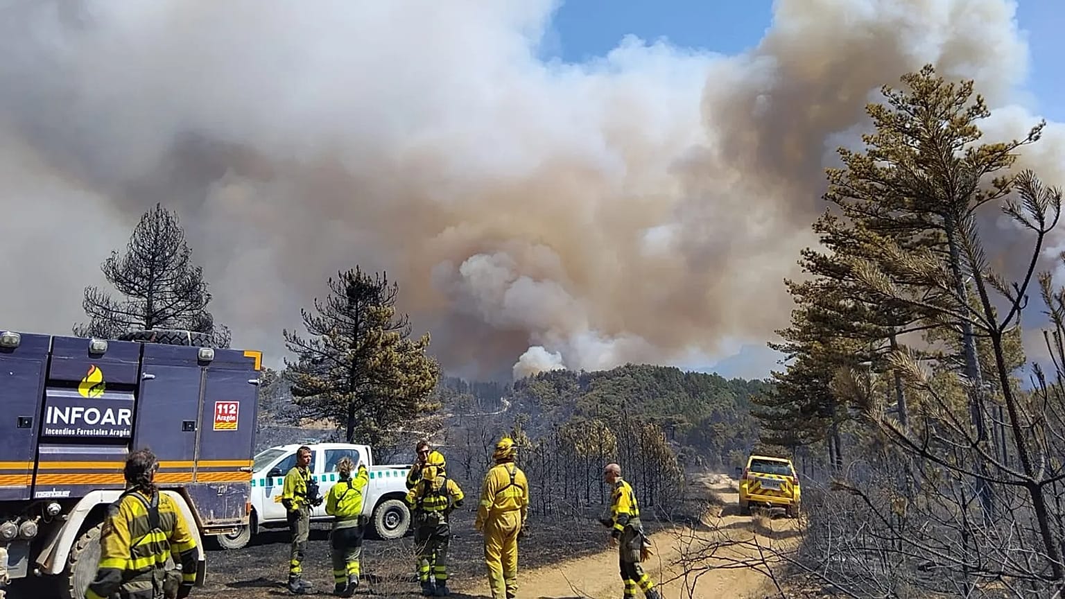 Δασική πυρκαγιά στις Πένιες δε Ρίγκλος (Ουέσκα) καίει πάνω από 11.200 εκτάρια.