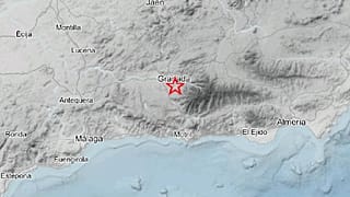 Imagen del seísmo en Granada