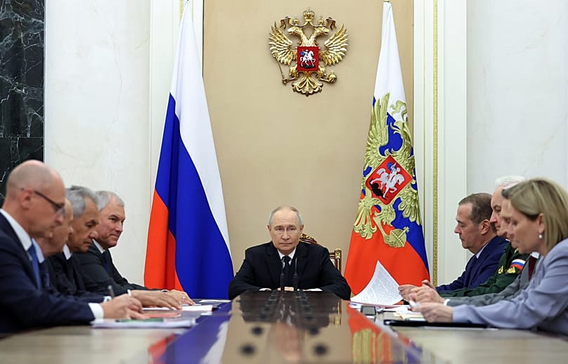 Russian President Vladimir Putin holds a Security Council meeting in Moscow, 14 August, 2026