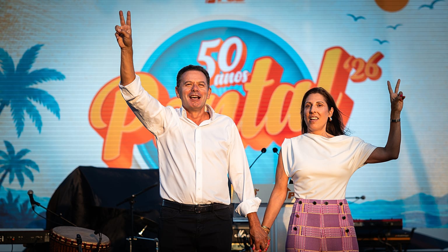 Luís e Carla Montenegro no Pontal, esta sexta à noite