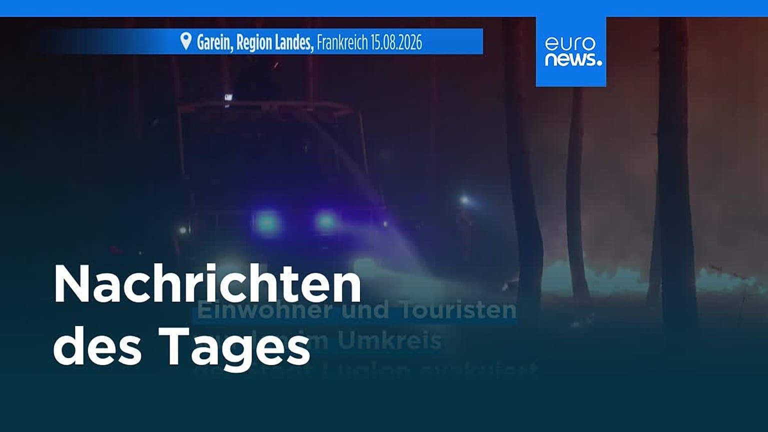 Nachrichten des Tages | 16. August 2026 - Morgenausgabe