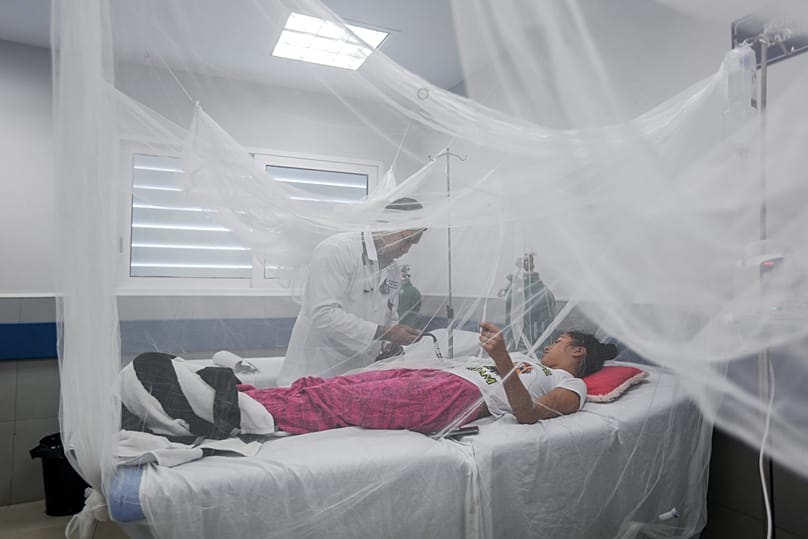 ARŞİV  - Nikaragua'nın Managua şehrindeki Fernando Velez Hastanesi'nde dang hummasına yakalanan bir kişi tedavi görüyor, 5 Eylül 2019..